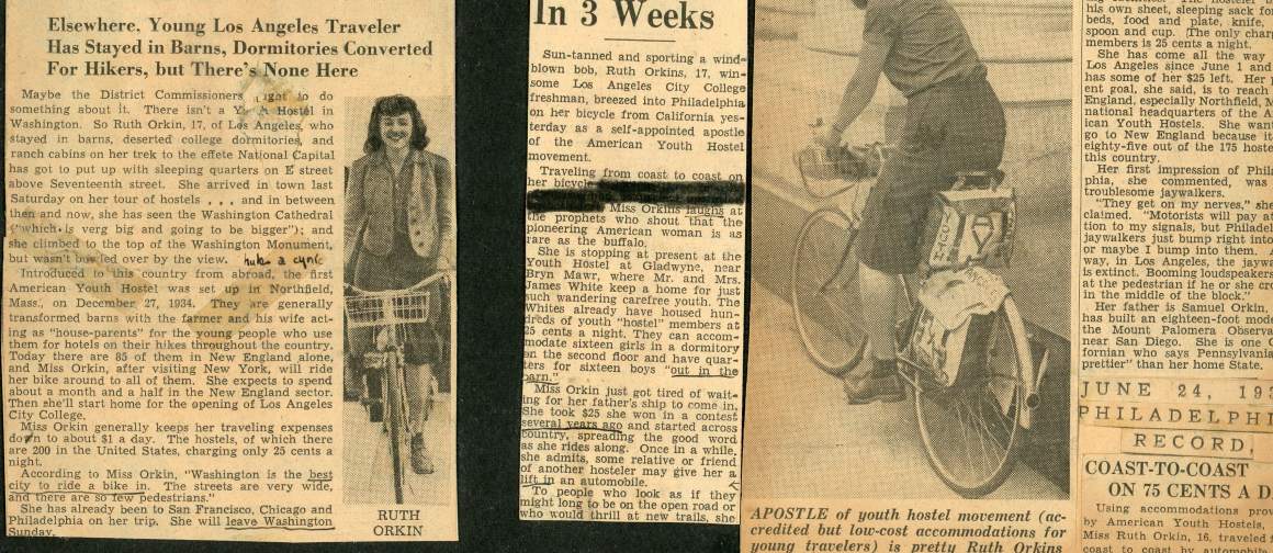 Ruth Orkin Viaggio in bici articolo