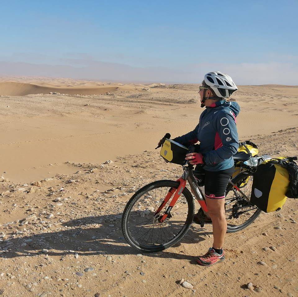 Francesca Guarato nel deserto del Sahara