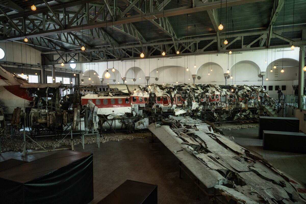 Museo per la Memoria di Ustica: il relitto del DC 9 dell'Itavia ricostruito