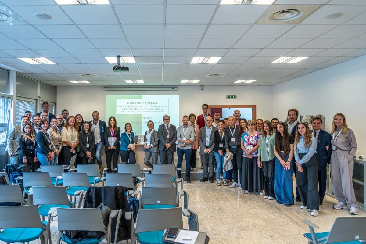 Gusci di cozze per le ciclabili - il consorzio di progetto al kick-off meeting