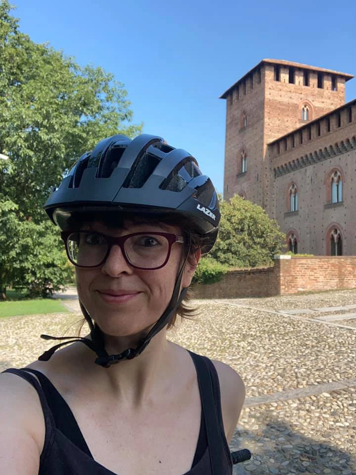 Barbara in bici