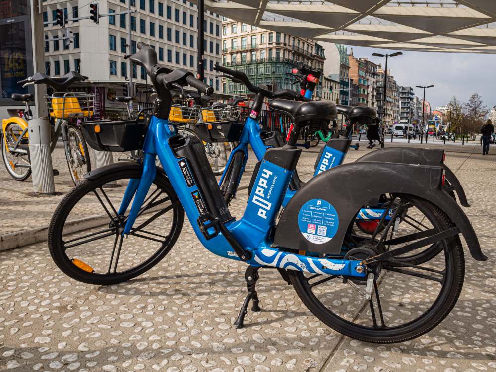 Bike Sharing a Bruxelles. Crediti Visit.Brussels