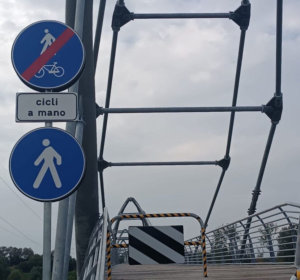Ponte ciclopedonale Trebbo - Calderara
