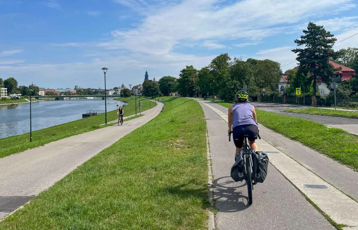 Cracovia in bici crediti Raffaella Cegna