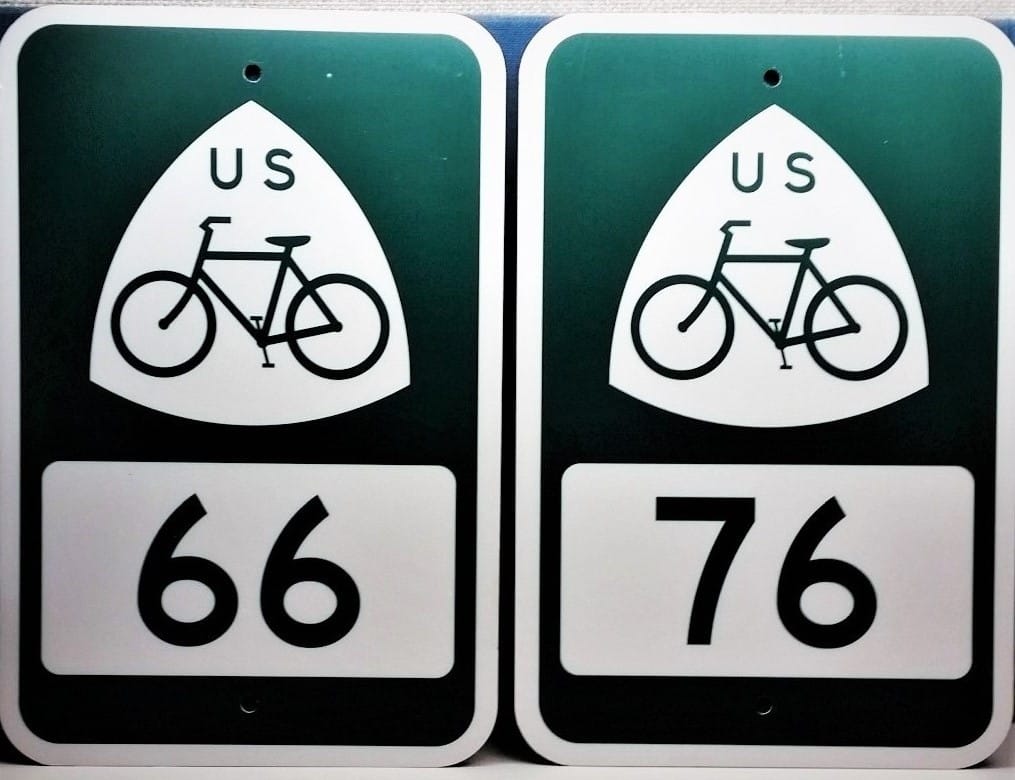 Cartelli della US Bicycle Route System