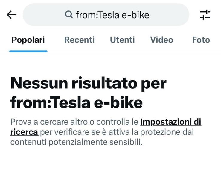 Tesla ebike on X