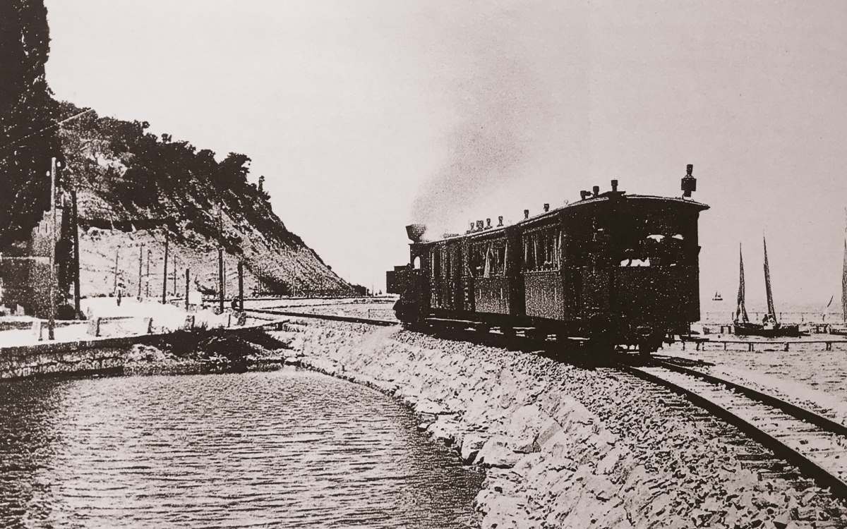 la vecchia ferrovia nei pressi di Giusterna Parenzana