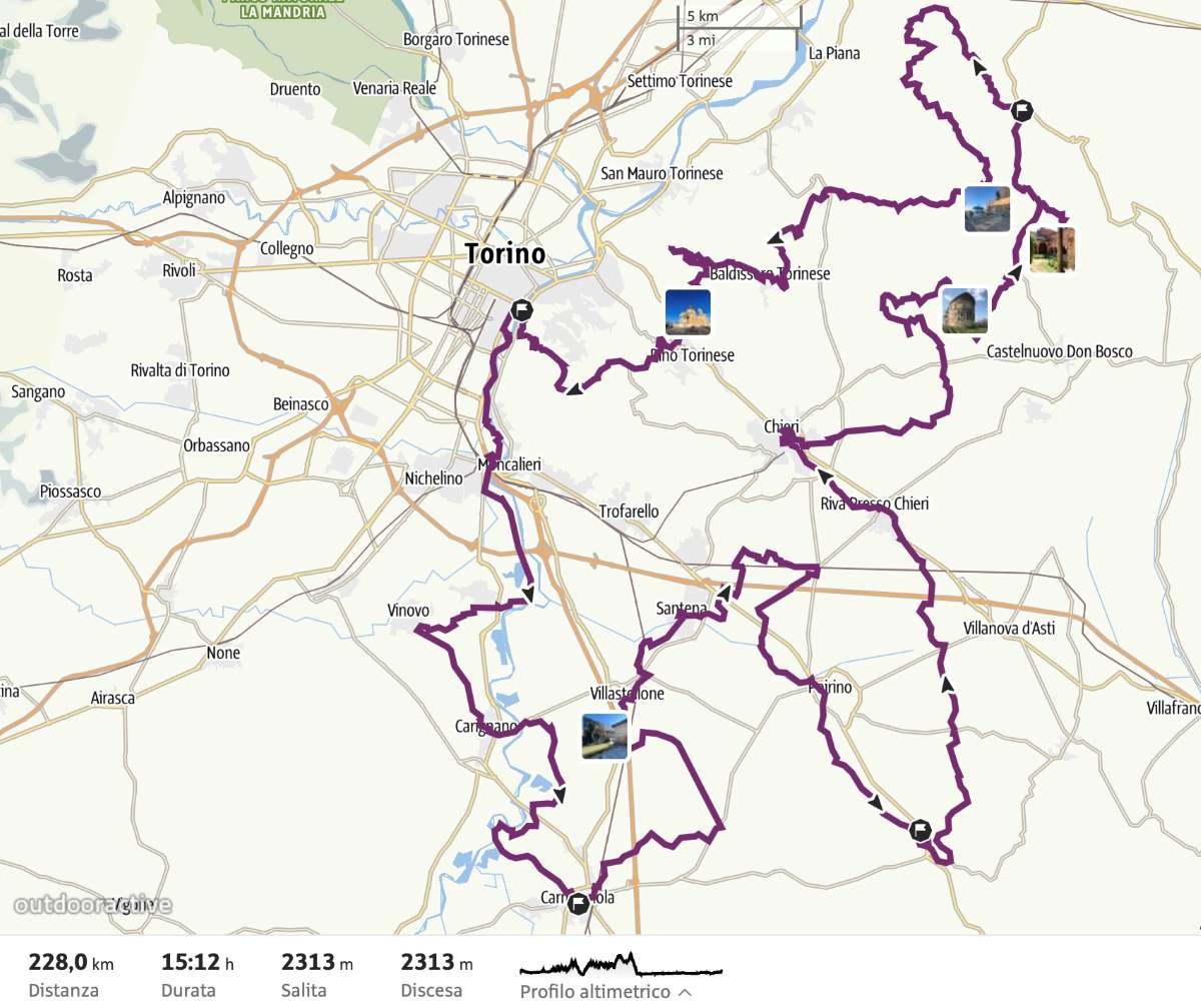 mappa gran tour oltrecollina torinese Outdoor Active