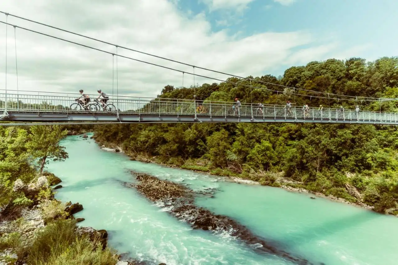 Ponte ciclabile sul fiume Isonzo (Gorizia / Nova Gorica) FVG Bike Trail 2025 press ride