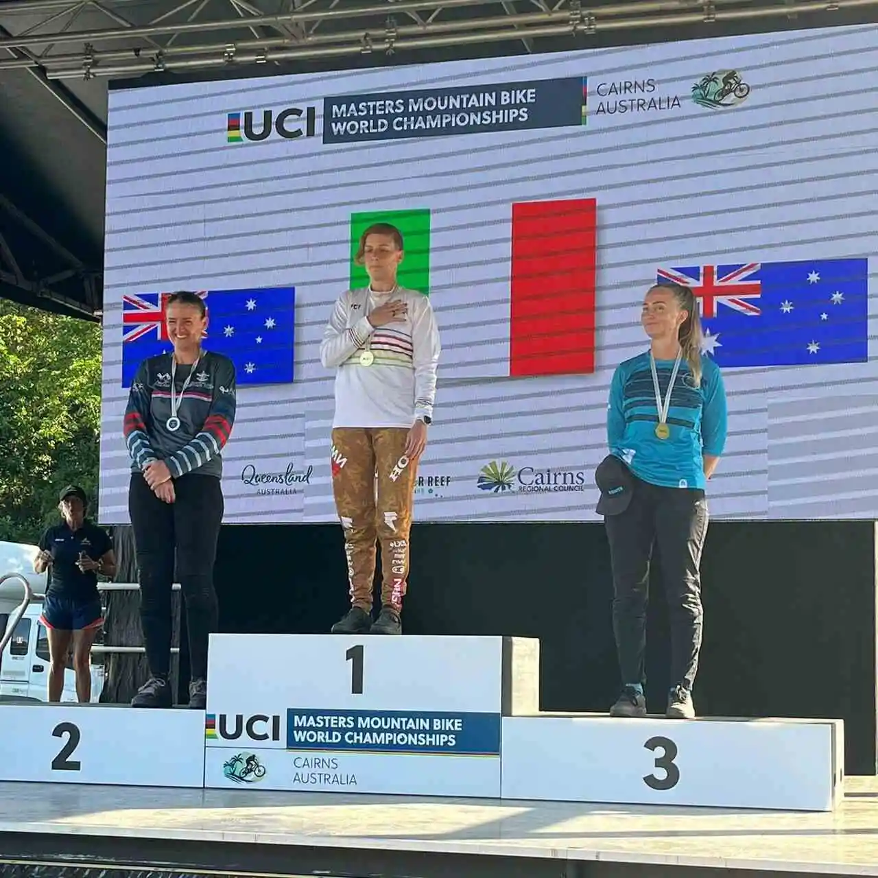 Tiziana Finocchio sul podio in Australia