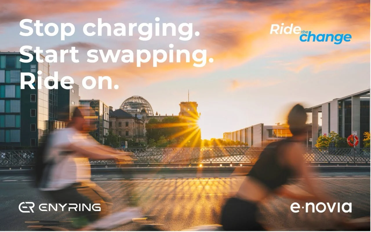 Enyring partnership con e-Novia per abbonamento batterie intercambiabili ebike