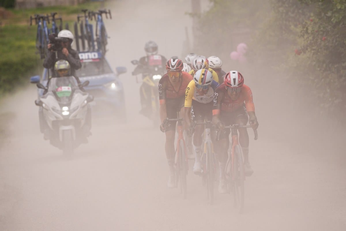 Giro 2025 Strade Bianche Tappa 9 Gubbio Siena, crediti LaPresse Zac Williams