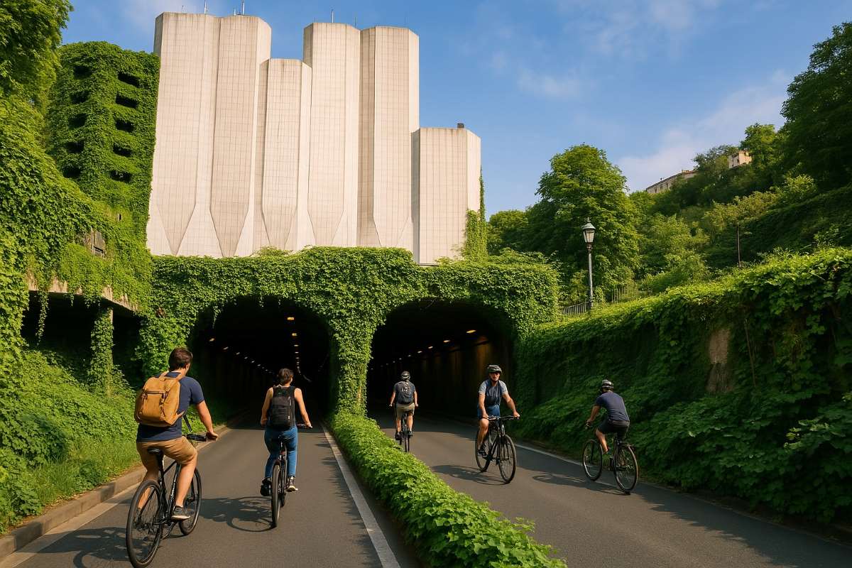 Tunnel Verde Lione -Rendering