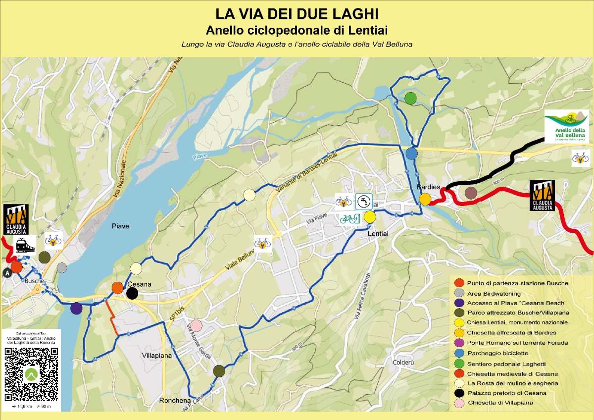 Valbelluna: Anello Lentiai / Via dei Due Laghi