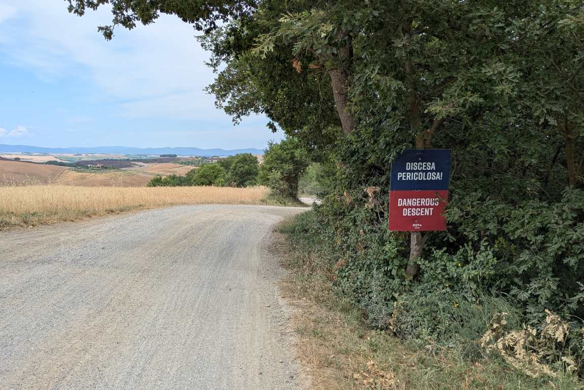 Nova Eroica Michele Folena Buonconvento discesa