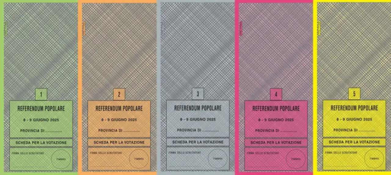 fac-simile schede referendum 2025