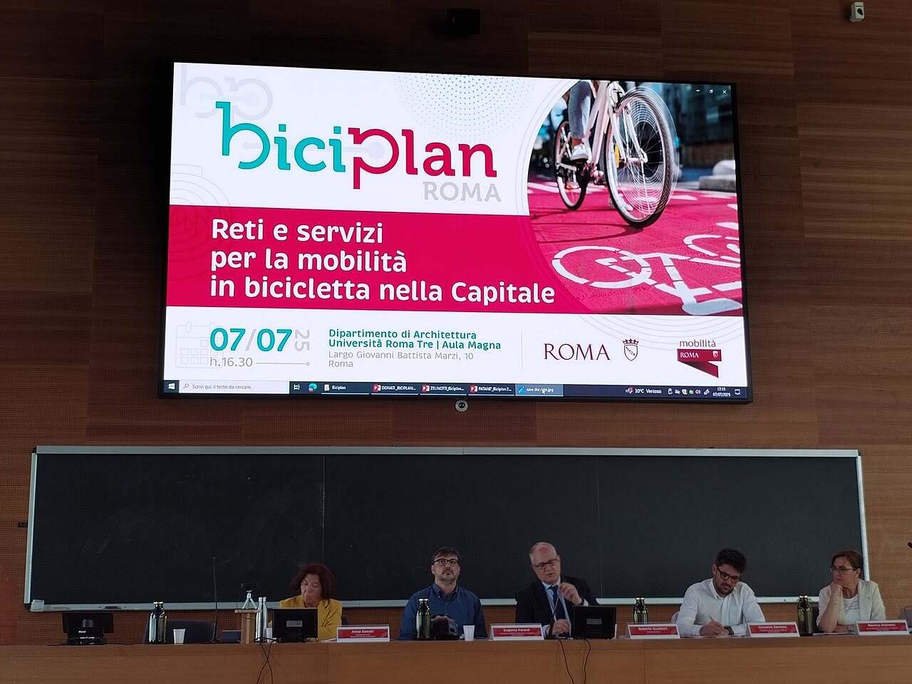 Biciplan di Roma presentato dal sindaco Roberto Gualtieri