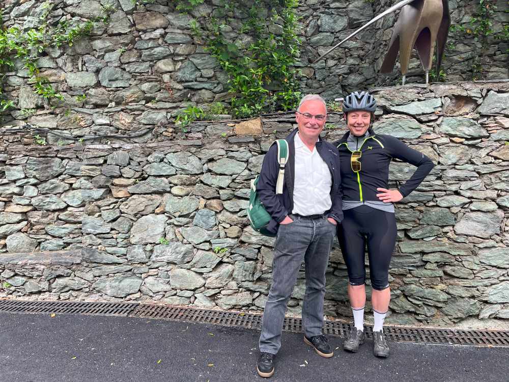 Bernard Hinault e Raffaella Cegna