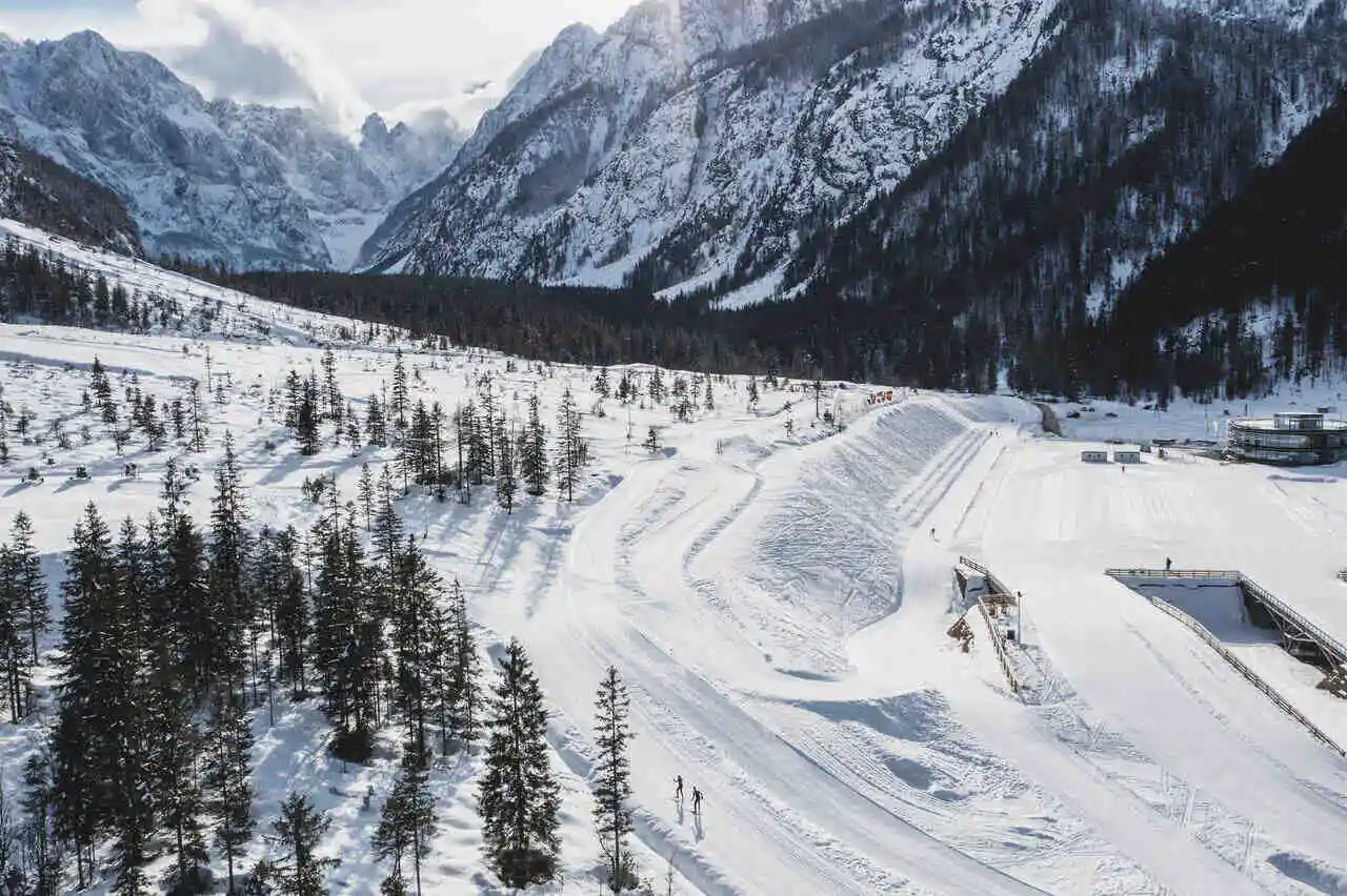 Kranjska Gora inverno sci montagne Slovenia