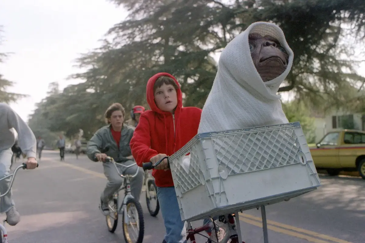 Stranger Things Kids on Bikes ET
