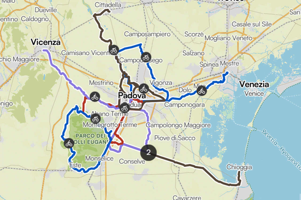 10 pedalate da fare a Padova e dintorni partendo dalla Fiera del Cicloturismo