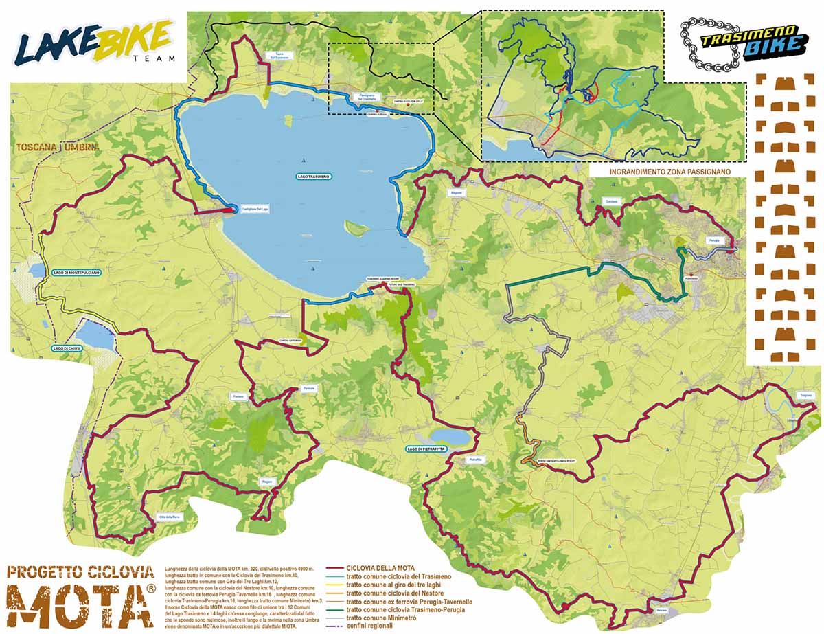 ciclovia mota umbria