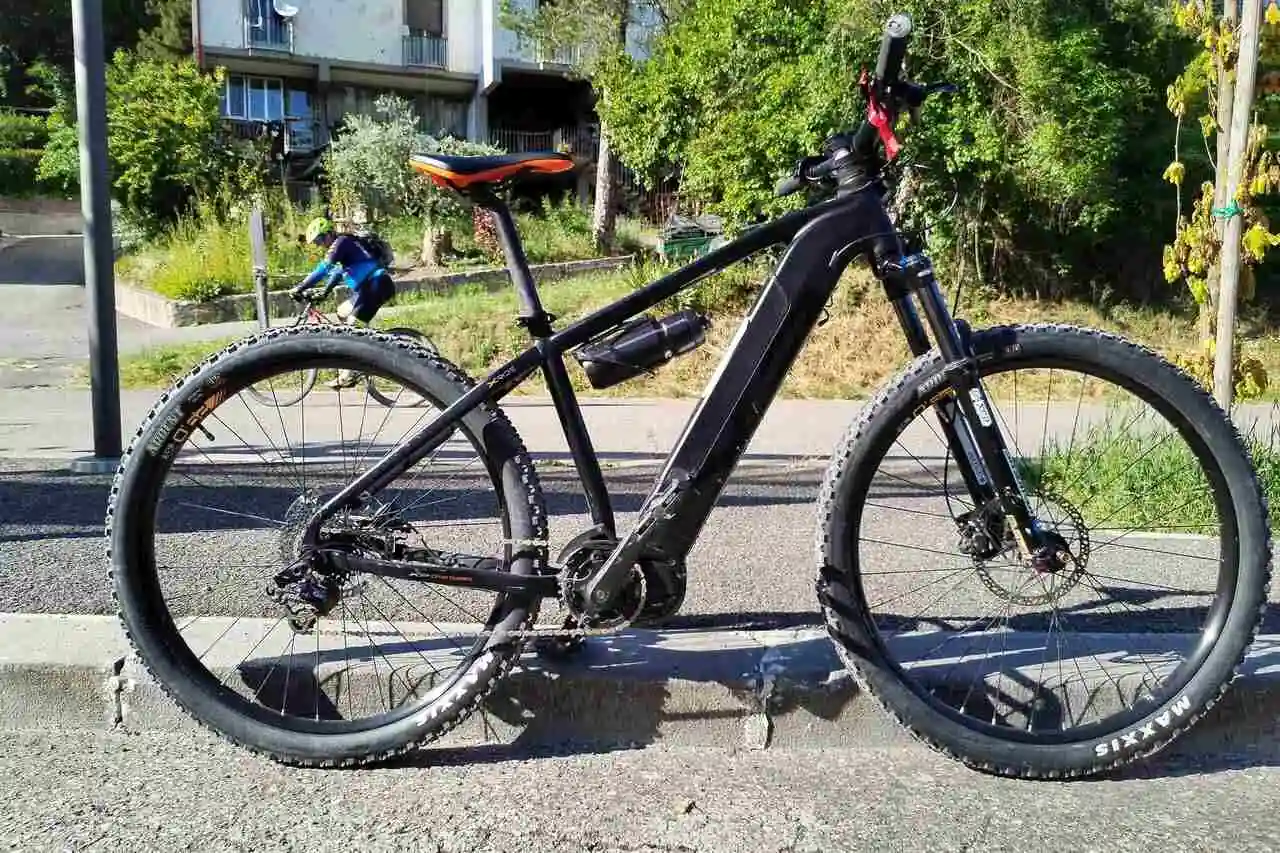 e-MTB XP utilizzata nel corso del press tour in Umbria