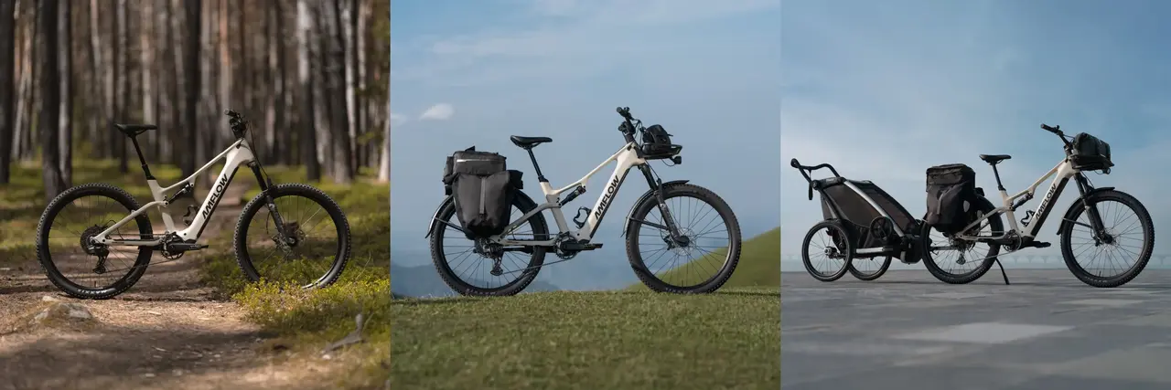 Amflow TL Carbon diverse configuzioni dell'ebike a seconda dell'uso che se ne vuole fare